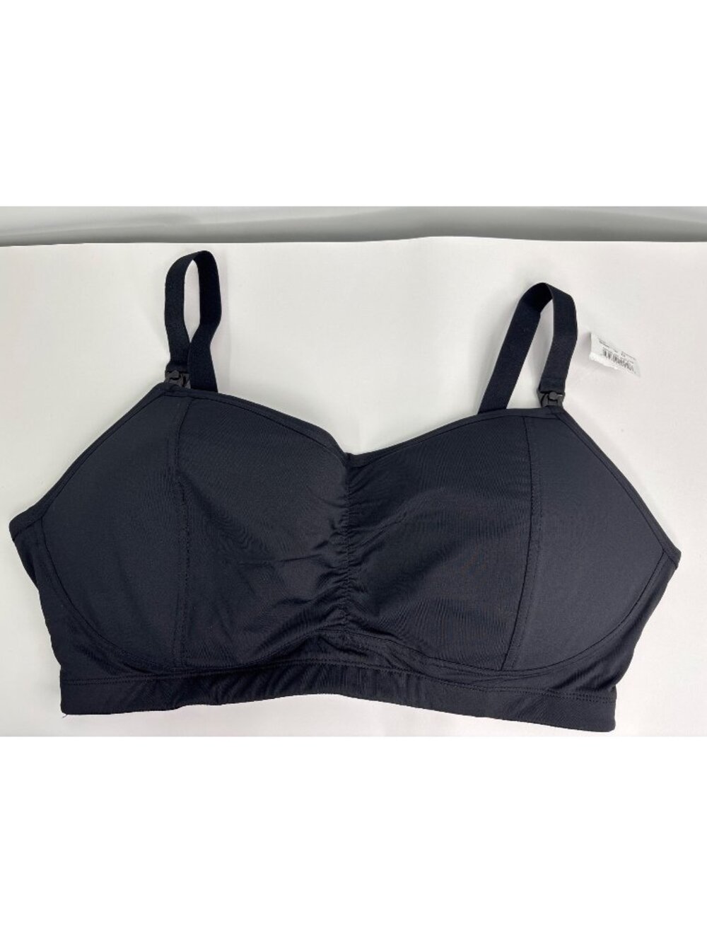 Motherhood Maternity Wire Free Nursing Bra 1X Black NEW